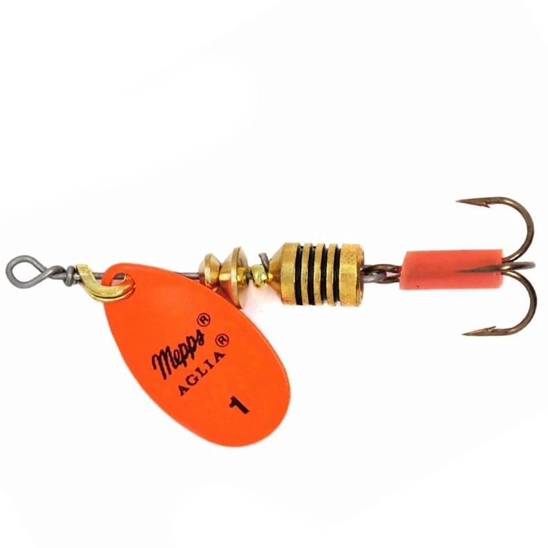 Вращающаяся Блесна Mepps Aglia Fluo №1 3,5 гр Orange   af-1-o — характеристики,
	                                    особенности конструкции
