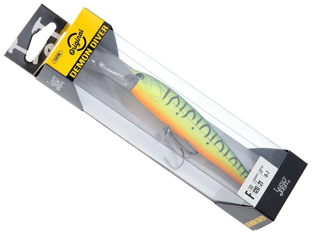 Воблер Lucky John Demon Diver 120F 008 21 гр Original  LJO0212F-008 — крупный план
	                                    2