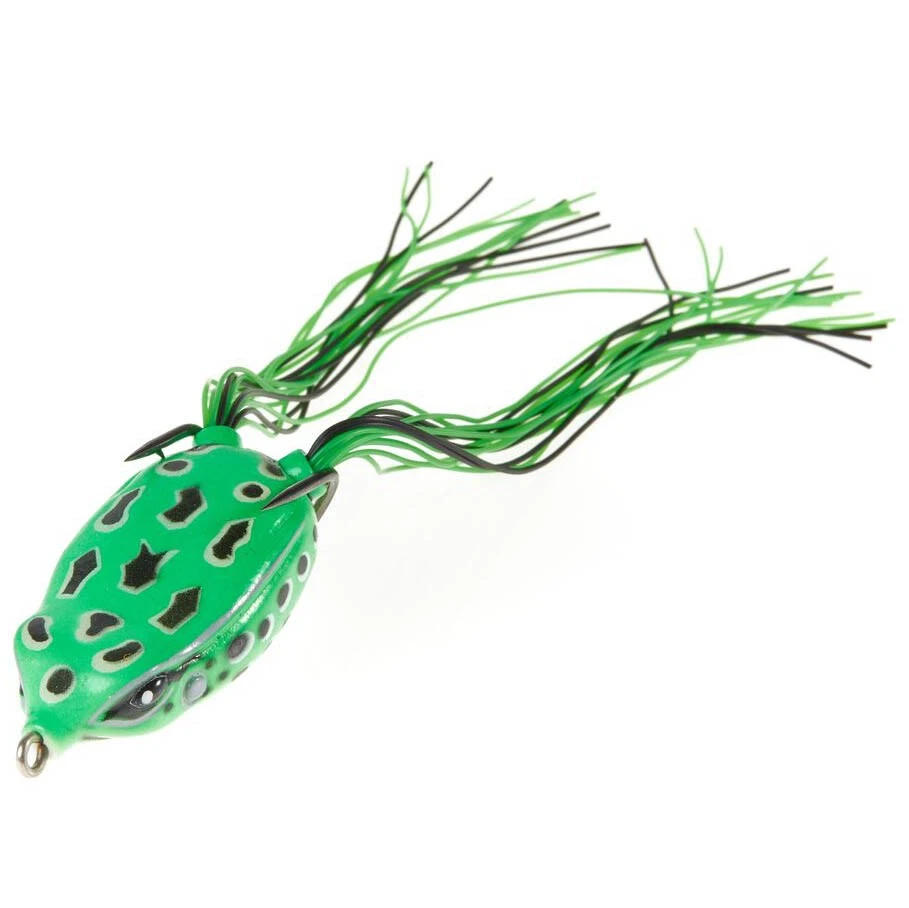 Силиконовая приманка Lucky John Frog 2.6in 65 мм 1 шт 003 3D Series  140401-003 — крупный план
	                                    1