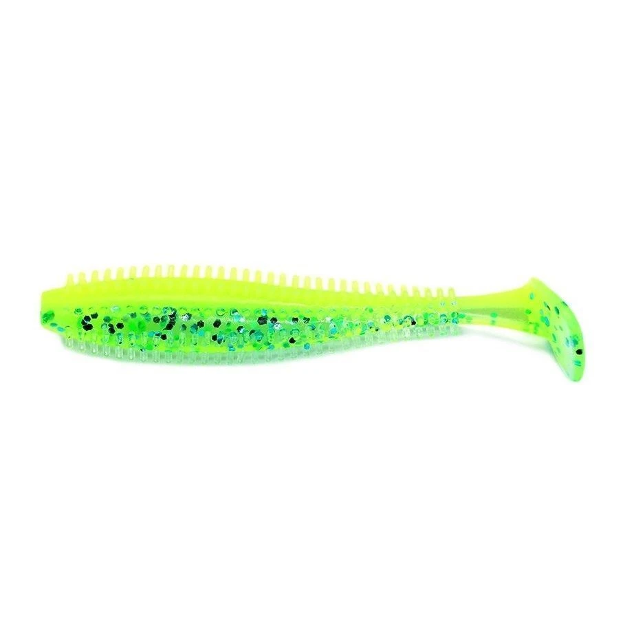 Силиконовая приманка Kosadaka Spikey Shad 90 90 мм 9 шт YTR   SSH-090-YTR — характеристики,  особенности конструкции