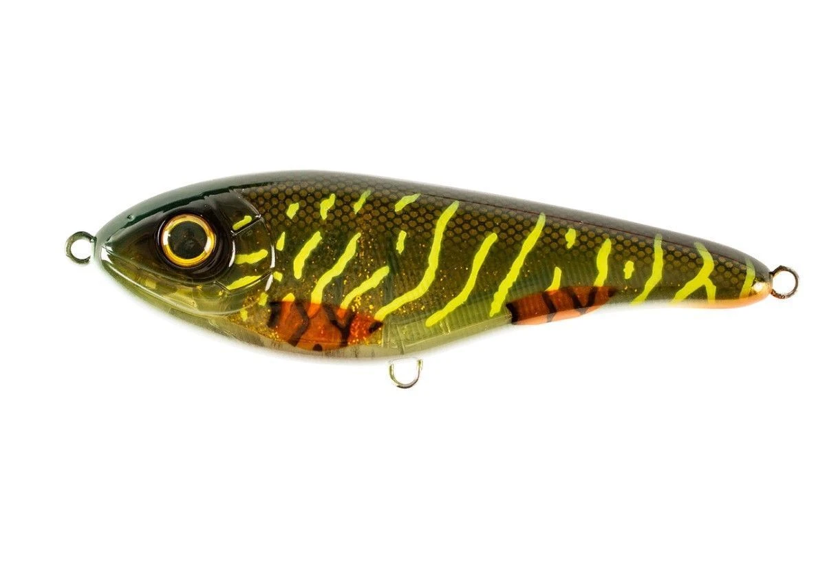 Воблер Strike Pro Buster Jerk Sinking C755G-UV Green Motoroil Pike UV 75 гр   EG-048#C755G-UV — характеристики,
	                                    особенности конструкции