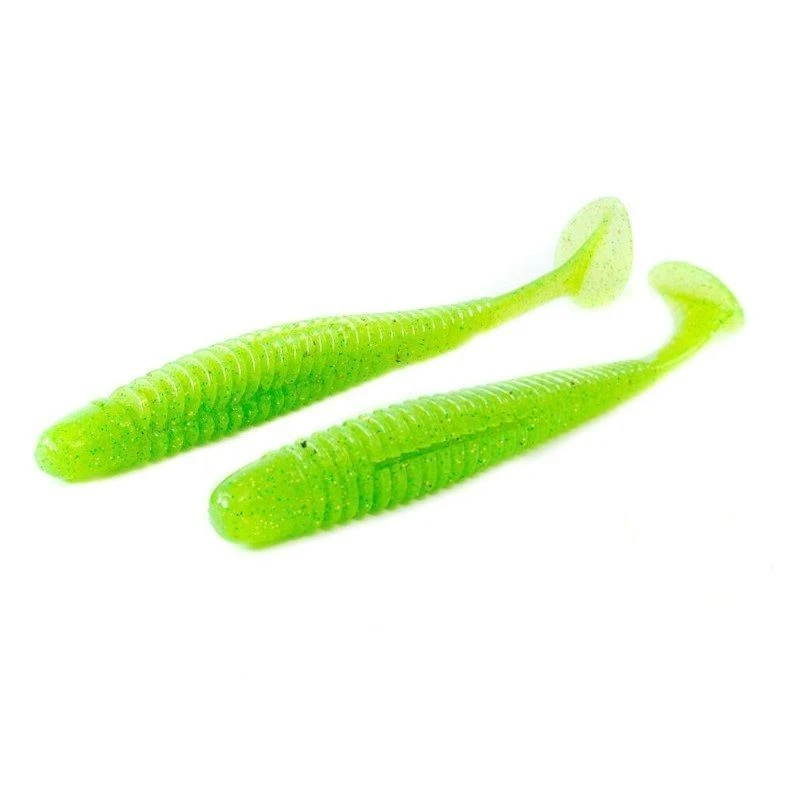 Силиконовая приманка Noike Wobble Shad 7.5 191 мм 2 шт 044-Chartreuse   NKNJ7044 — крупный план
	                                    1