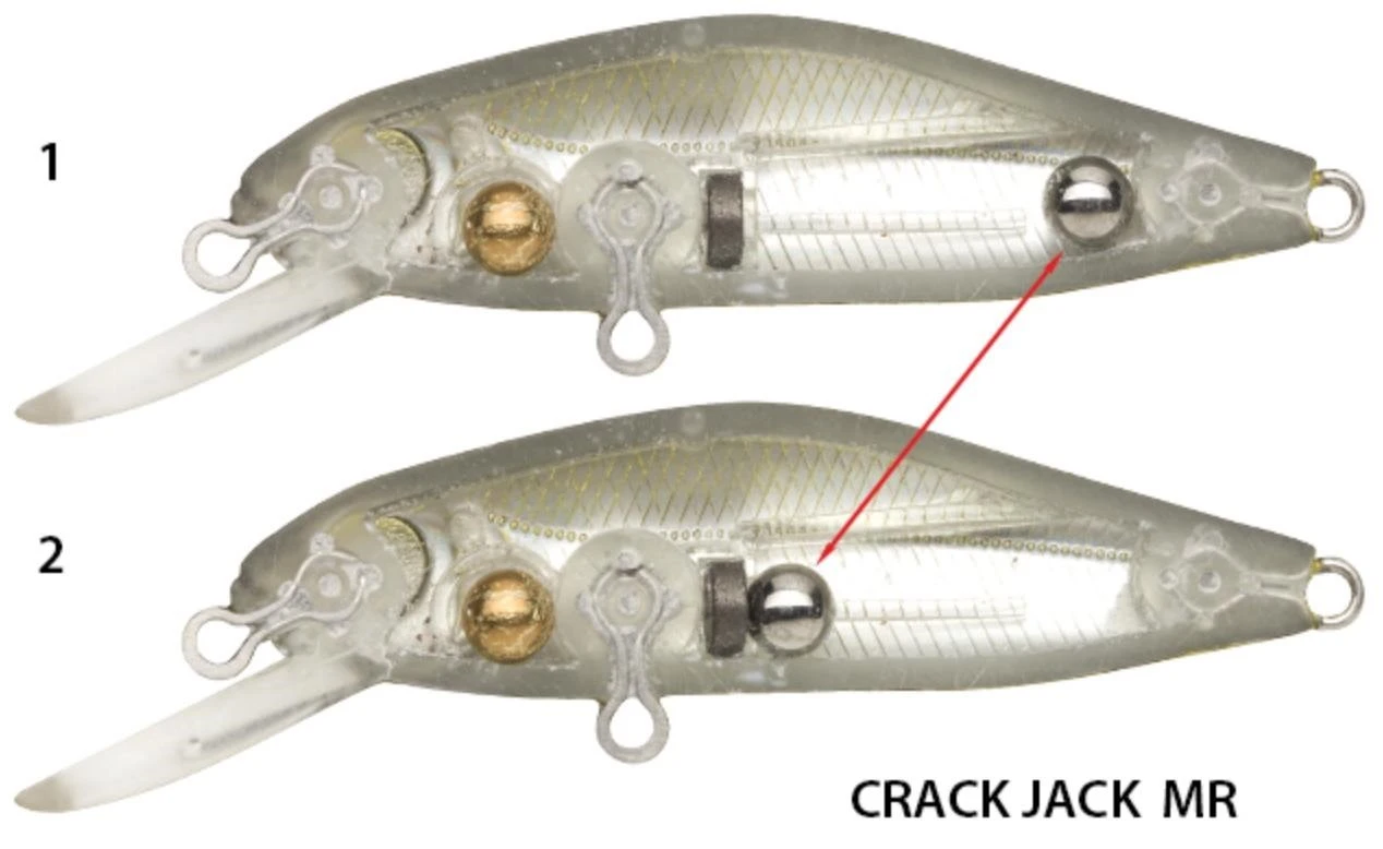 Воблер Pontoon 21 CrackJack 38F-MR R45 Fluored 2,4 гр   P21-CRJ-38F-MR-R45 — крупный план
	                                    1