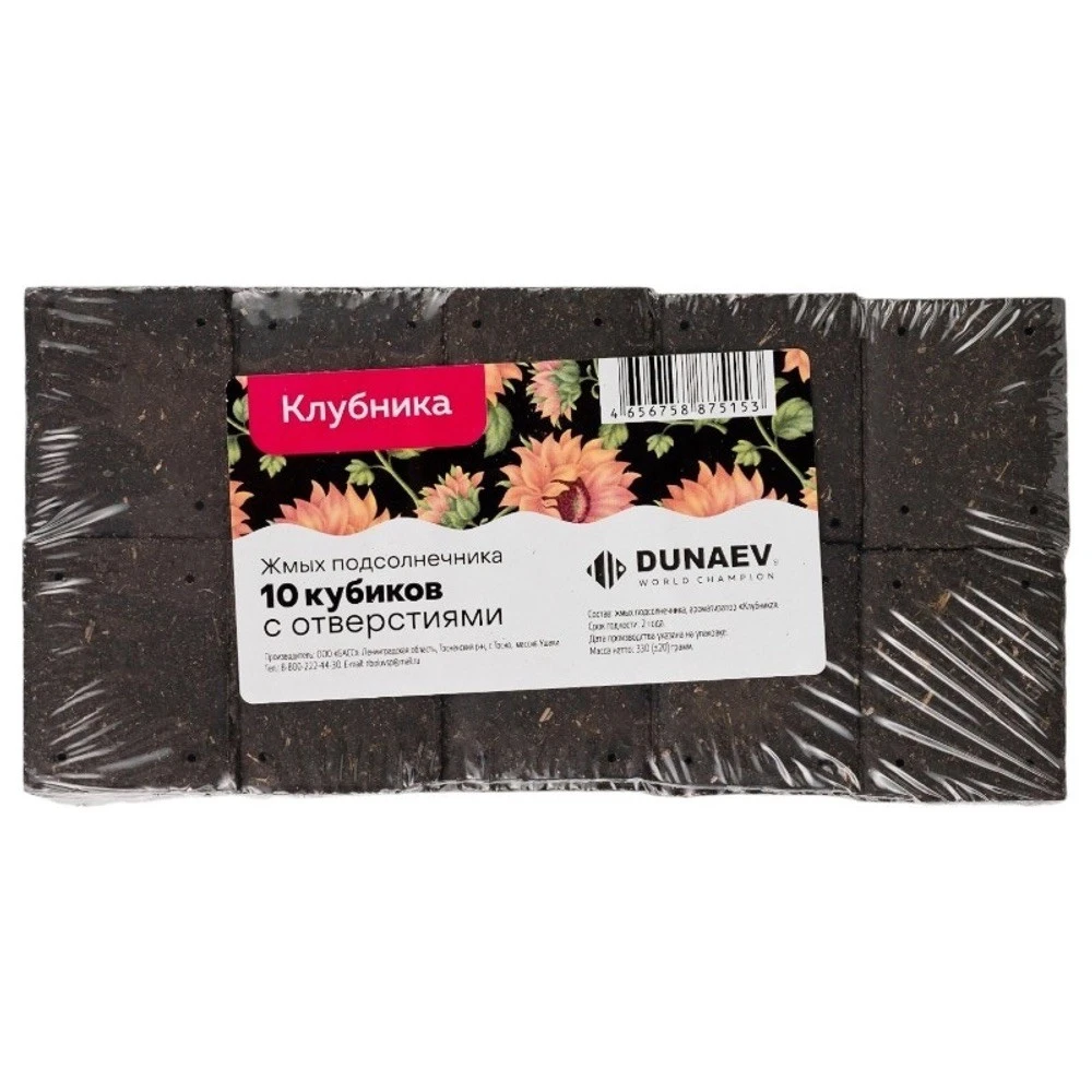 Насадка Dunaev Жмых Подсолнечный  Клубника  300 г — характеристики,  особенности конструкции