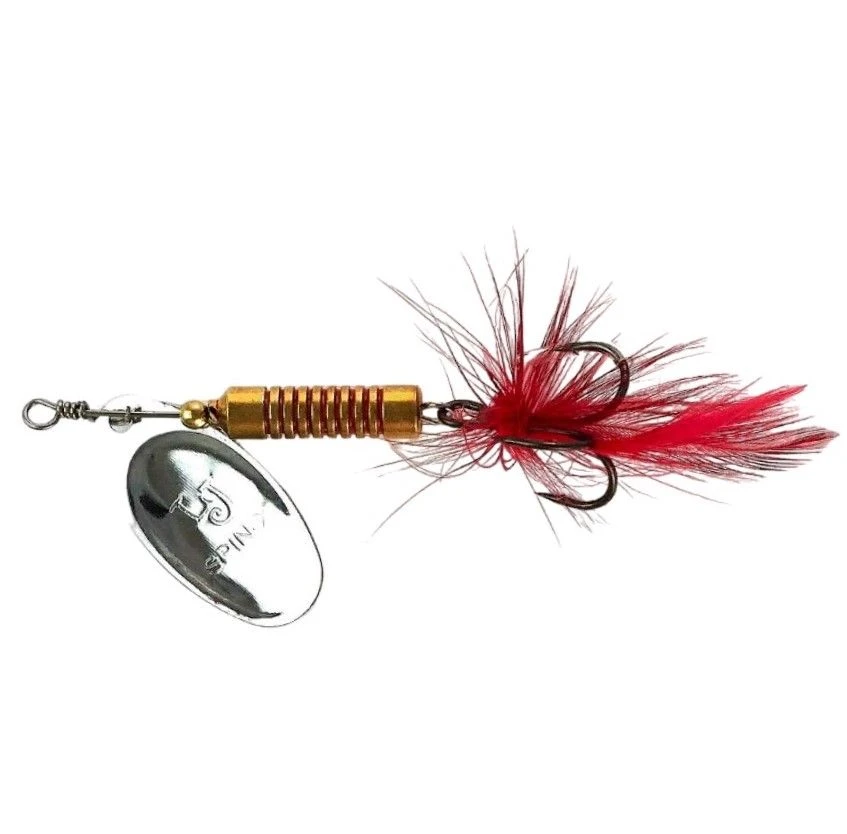 Вращающаяся Блесна Lucky John Spin-X Round №4 11 гр SR   LJSR04-SR — крупный план
	                                    1