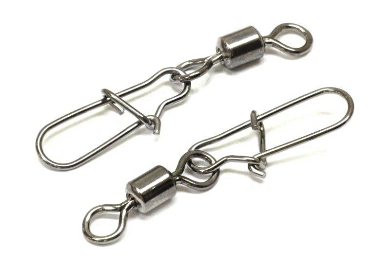 Вертлюг с застежкой Lucky John Rolling Swivel Fastlock №008 10 шт  Pro Series  LJP5101-008 — крупный план
	                                    1