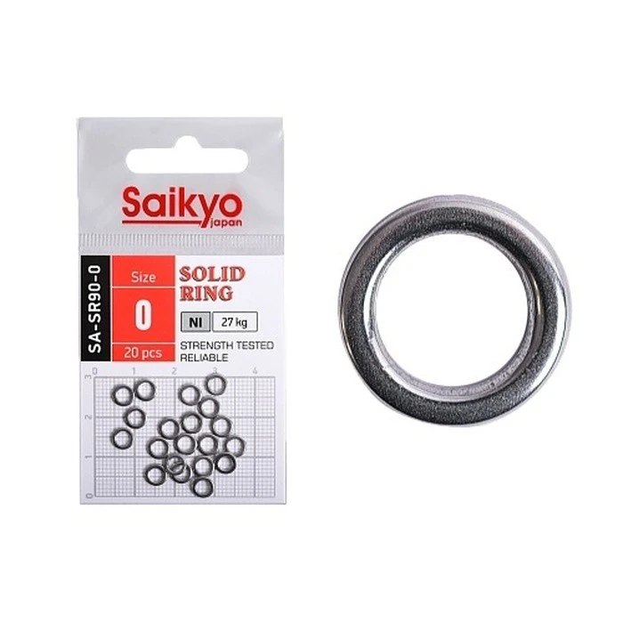 Кольцо Цельное Saikyo SA-SR90  №0 27 кг 20 шт NI   SA-SR90-0 — характеристики,  особенности конструкции