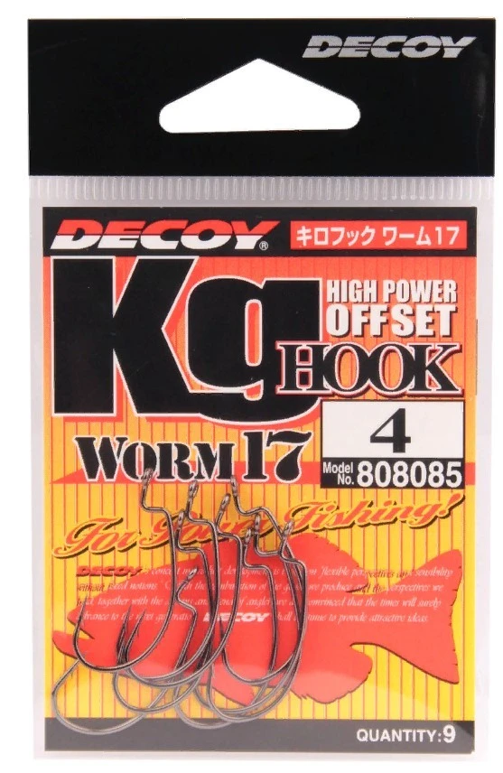 Крючок Офсетный Decoy Kg Hook Worm 17 №3 9 шт — крупный план
	                                    1