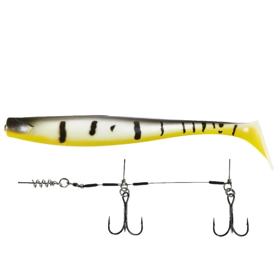 Силиконовая приманка Lucky John Kubira Swim Shad 9.0in 230 мм 1 шт PG23 3D BBS Series + Stinger L  140433SET-PG23 — характеристики,
	                                    особенности конструкции