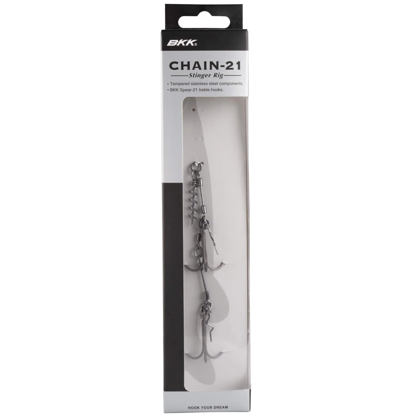 Стингер BKK Chain-21 Stinger Rig №2/0 1 шт    A-EU-0136 — крупный план
	                                    1