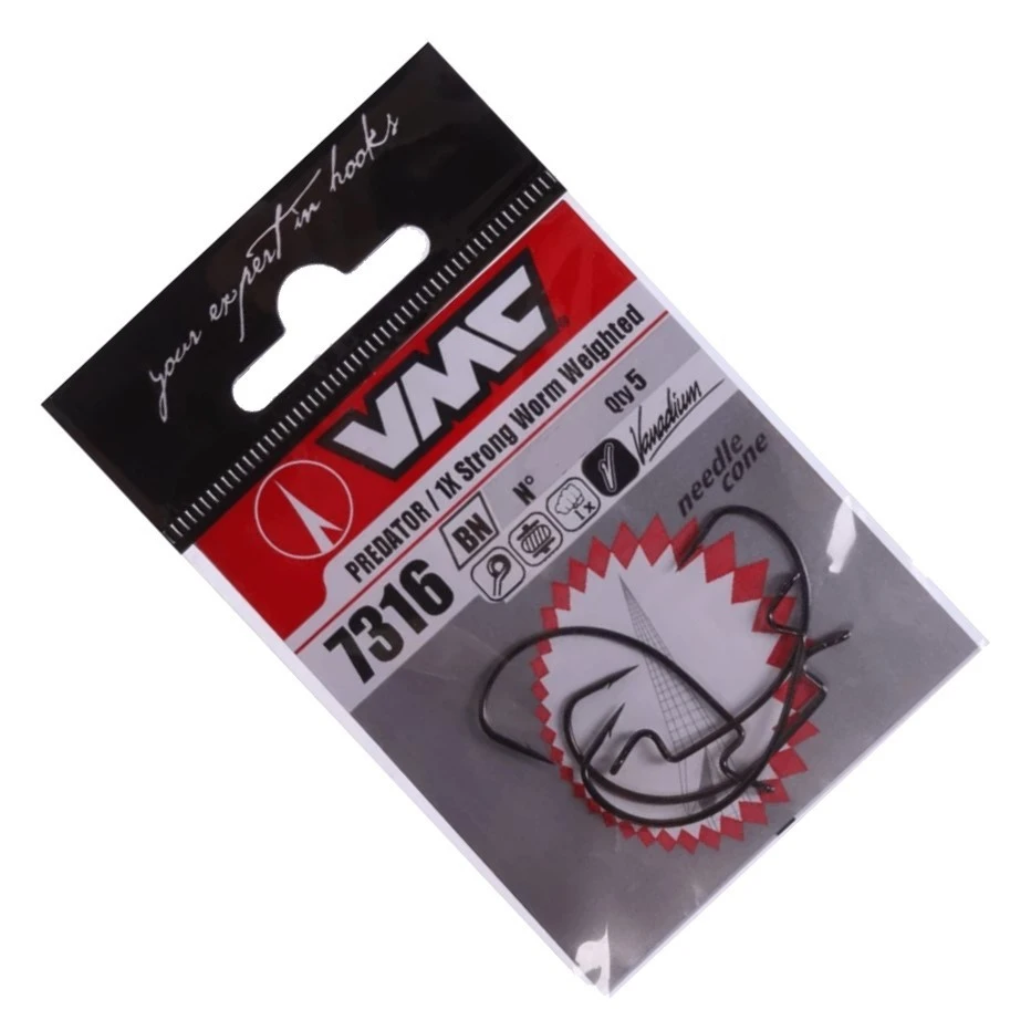 Крючок Офсетный VMC 7316 №2 5 шт BN   7316BN-02-E — крупный план
	                                    1