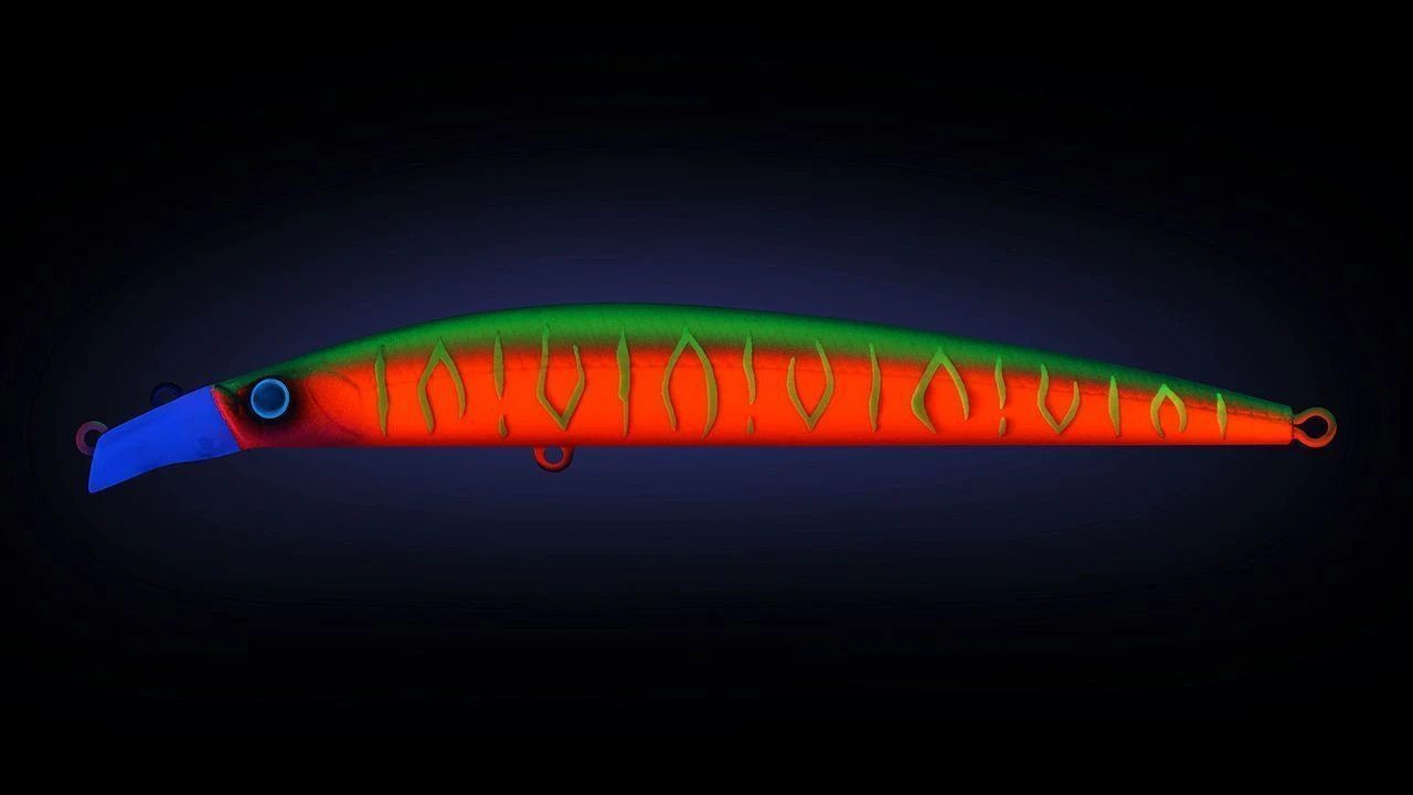 Воблер Strike Pro Top Water Minnow 110 A230S Watermelon Mat Tiger 10,5 гр   JL-166F#A230S — крупный план
	                                    1