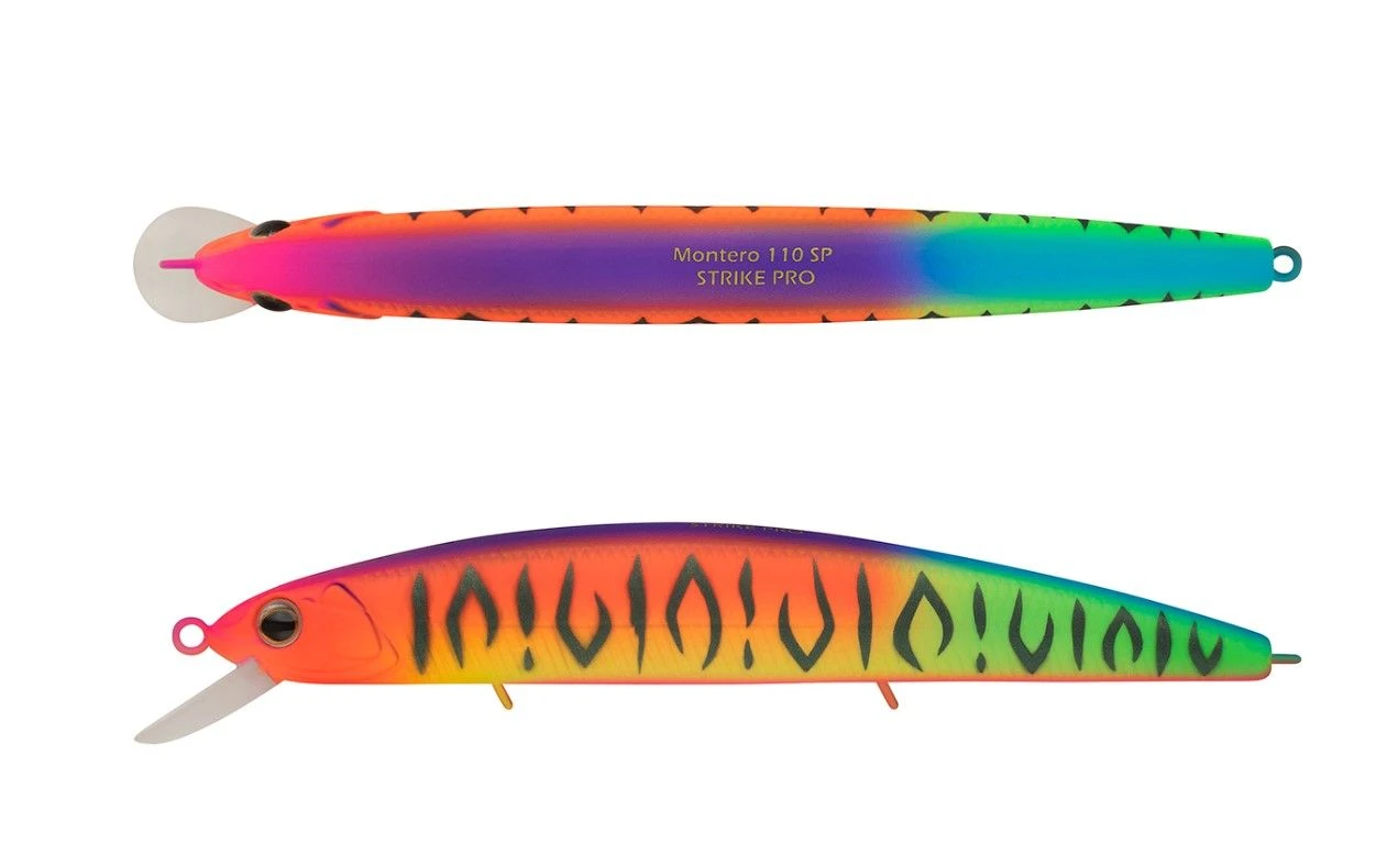 Воблер Strike Pro Montero 90SP A244S Parrot Mat Tiger 8,6 гр   EG-190A-SP#A244S — крупный план
	                                    1