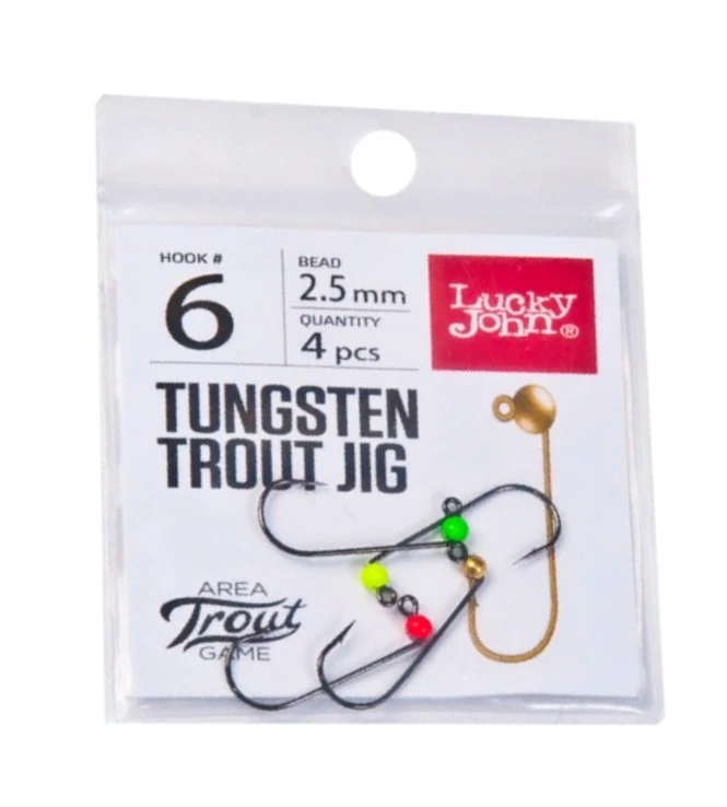 Джиг-головка Lucky John Area Trout Game №4 0,15 гр 4 шт Mix 1   LJTATG025-GRGY — характеристики,
	                                    особенности конструкции