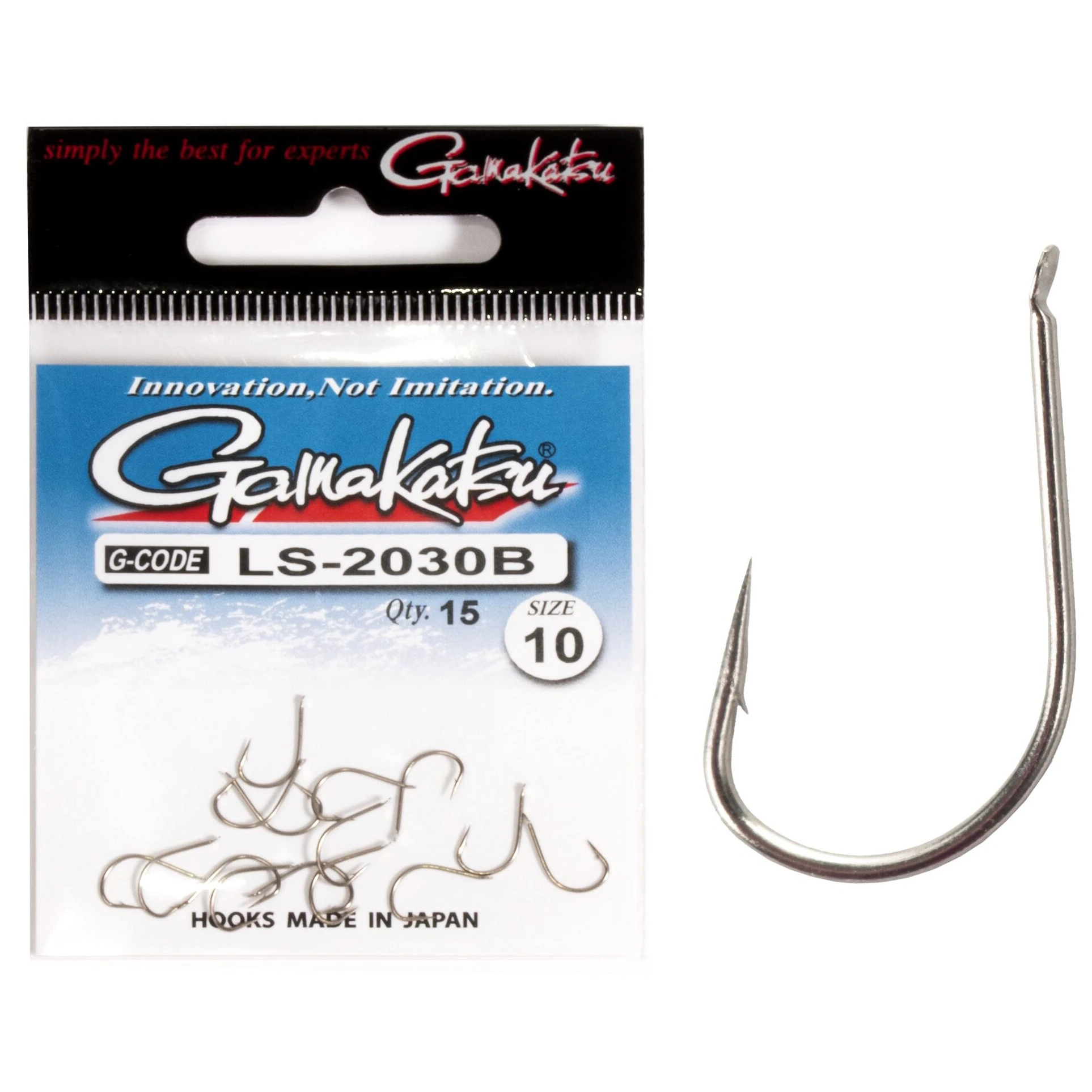 Крючок Одинарный Gamakatsu LS-2030B New Label Hooks Bronze №10 15 шт    147995-010 — характеристики,  особенности конструкции