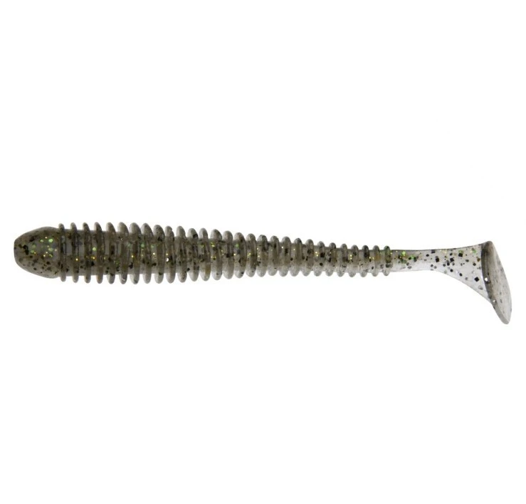 Силиконовая приманка Keitech Swing Impact 4 101 мм 8 шт 416 Silver Flash Minnow — характеристики,  особенности конструкции