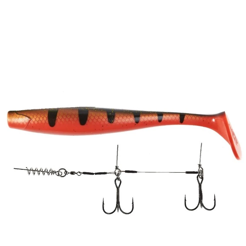 Силиконовая приманка Lucky John Giant Kubira Swim Shad 10.3in 260 мм 1 шт PG22 3D BBS Series + Stinger XL  140434SET-PG22 — характеристики,
	                                    особенности конструкции