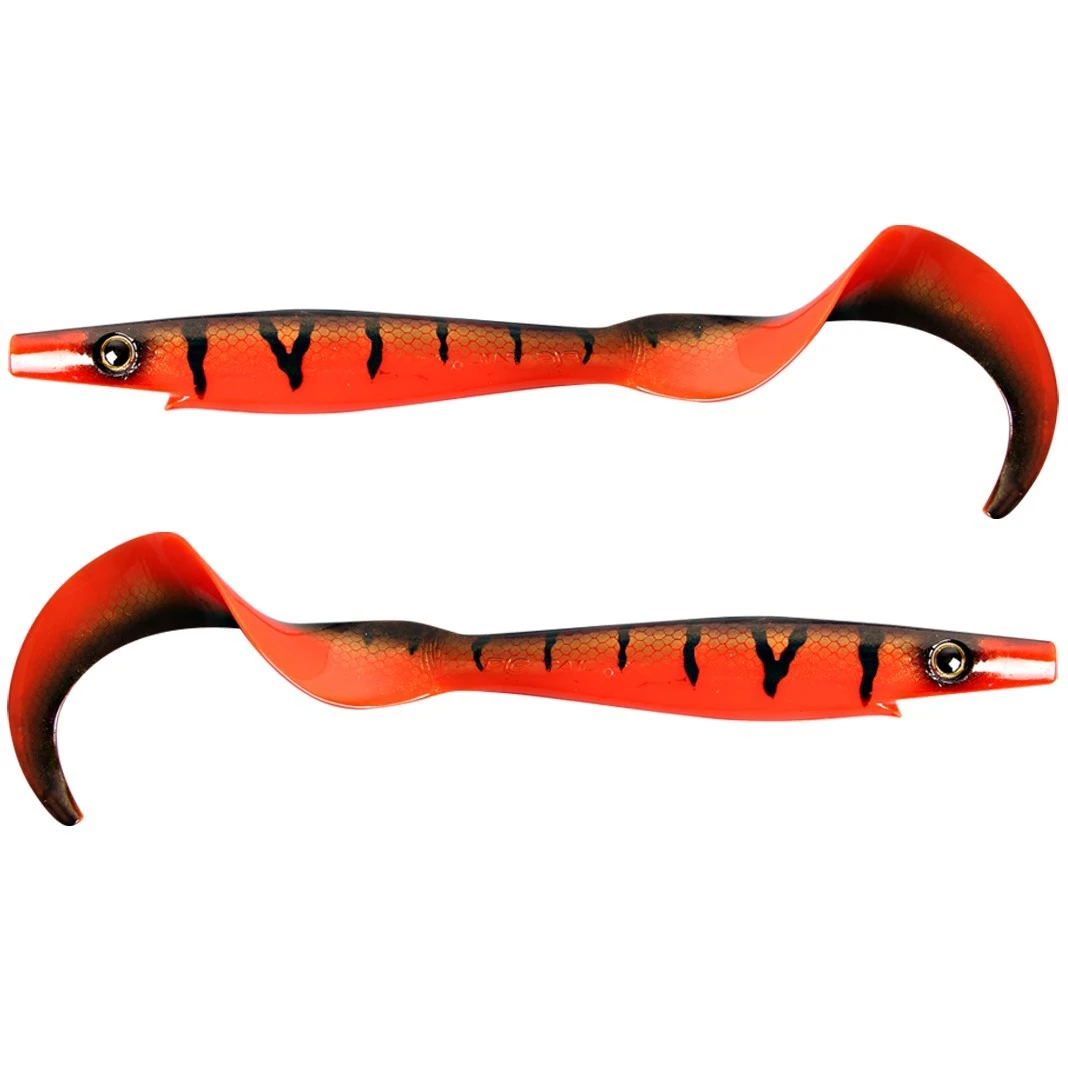 Силиконовая приманка Strike Pro Pig Tail Junior 230 мм 2 шт Red Tiger   SP-172R#141 — характеристики,  особенности конструкции