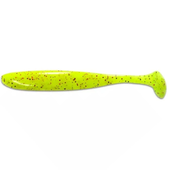 Силиконовая приманка Keitech Easy Shiner 3.5 89 мм 7 шт PAL #01 Chartreuse Red Flake — характеристики,  особенности конструкции
