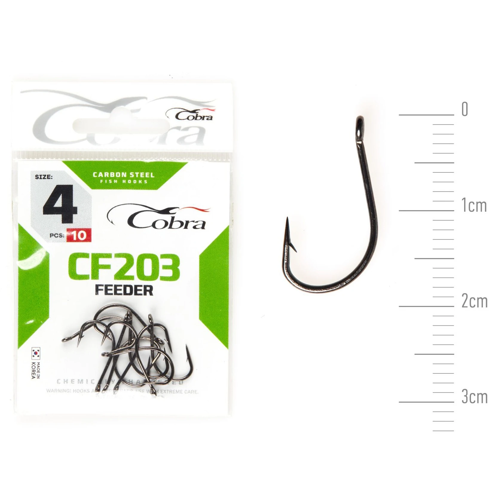 Крючок Одинарный Cobra Feeder Specialist CF203 №4 10 шт    CF203-004 — характеристики,
	                                    особенности конструкции