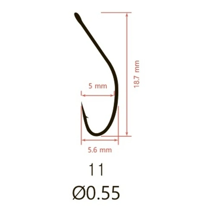 Крючок Одинарный Saikyo KH-10074 Akita Kitsune №11 10 шт BN   KH-10074BN11-10 — крупный план
	                                    2