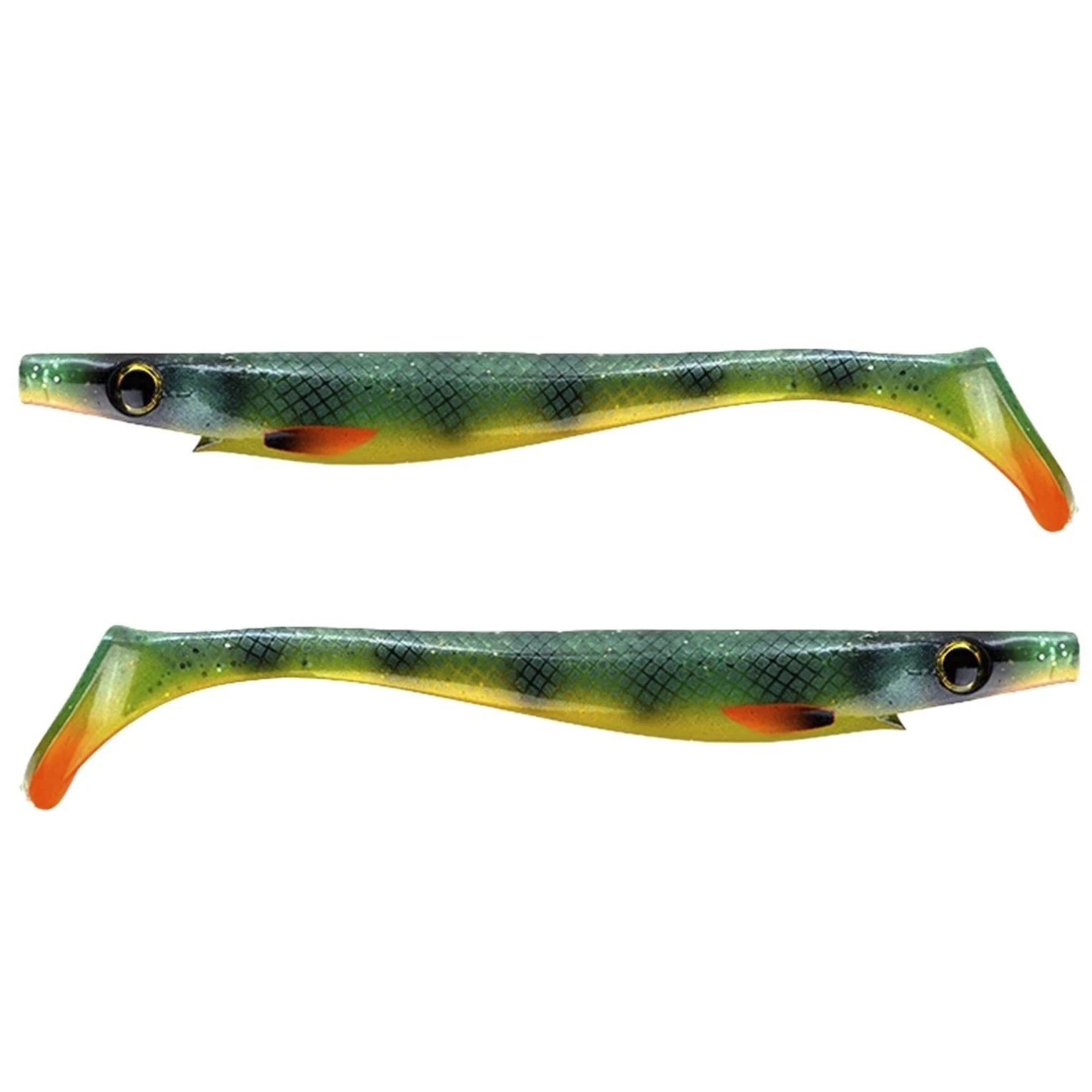 Силиконовая приманка Strike Pro Pig Shad Jr 230 мм 2 шт Absinthe Perch   SP-172C#SP36 — характеристики,  особенности конструкции