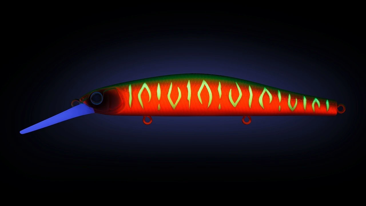 Воблер Strike Pro Inquisitor MDR 110SP A230S Watermelon Mat Tiger 17,3 гр UV  EG-193BXL-SP#A230S — крупный план
	                                    1