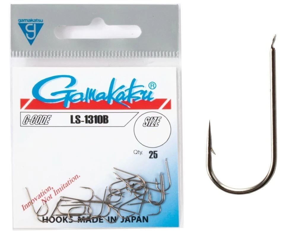 Крючок Одинарный Gamakatsu LS-1310B Hooks Bronze №10 25 шт    146535-010 — крупный план
	                                    1