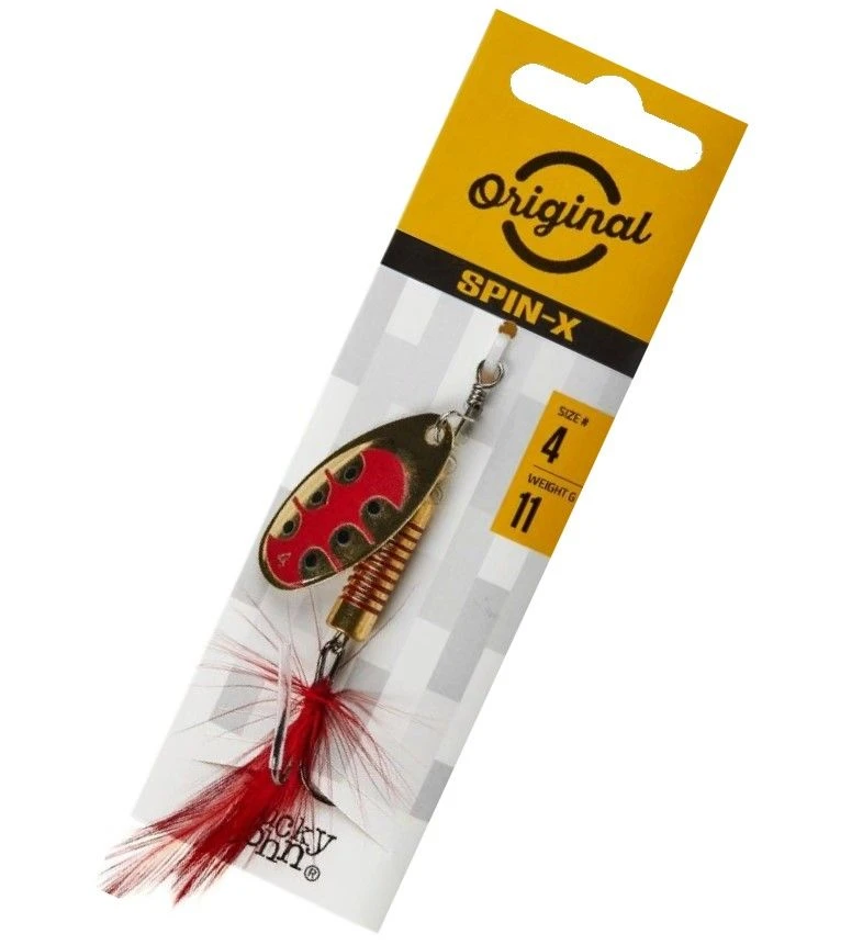 Вращающаяся Блесна Lucky John Spin-X Round №4 11 гр GX1   LJSR04-GX1 — крупный план
	                                    2