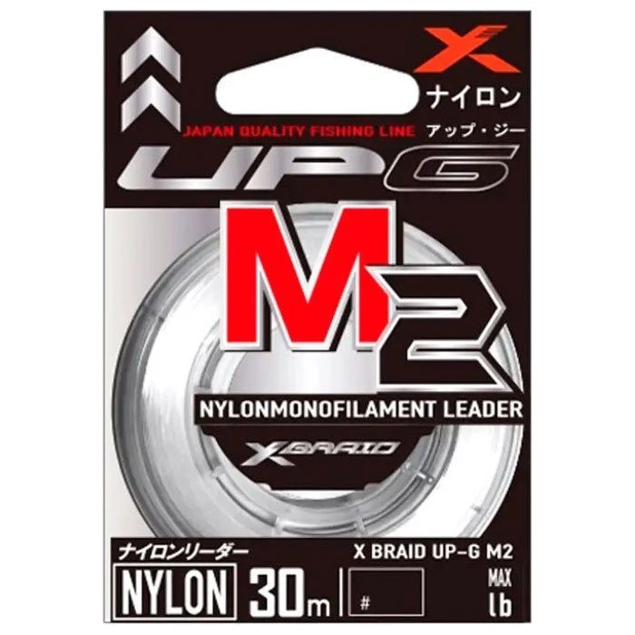 Леска монофильная YGK X-Braid UP-G Leader M2 30 м 0,37 мм — характеристики,
	                                    особенности конструкции