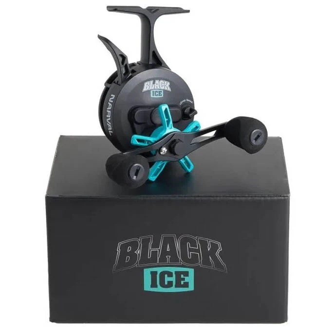 Катушка Narval Frost Black Ice Turquoise 2,5:1  NFEBIL2.5:1T — крупный план
	                                    2