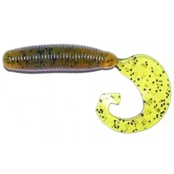 Силиконовая приманка Reins Fat G-Tail Grub 2 50 мм 20 шт 429-Motor Oil Pepper   FGTG2-429 — характеристики,  особенности конструкции