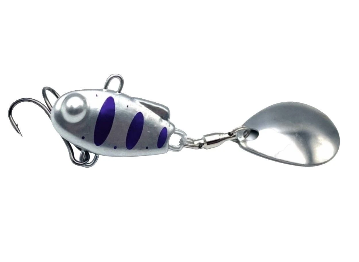 Тейл-спиннер UF Studio Наш TC-1 10 гр 55 мм 03 Серебро-Фиолетовый   ТС10#03СФ — характеристики,  особенности конструкции