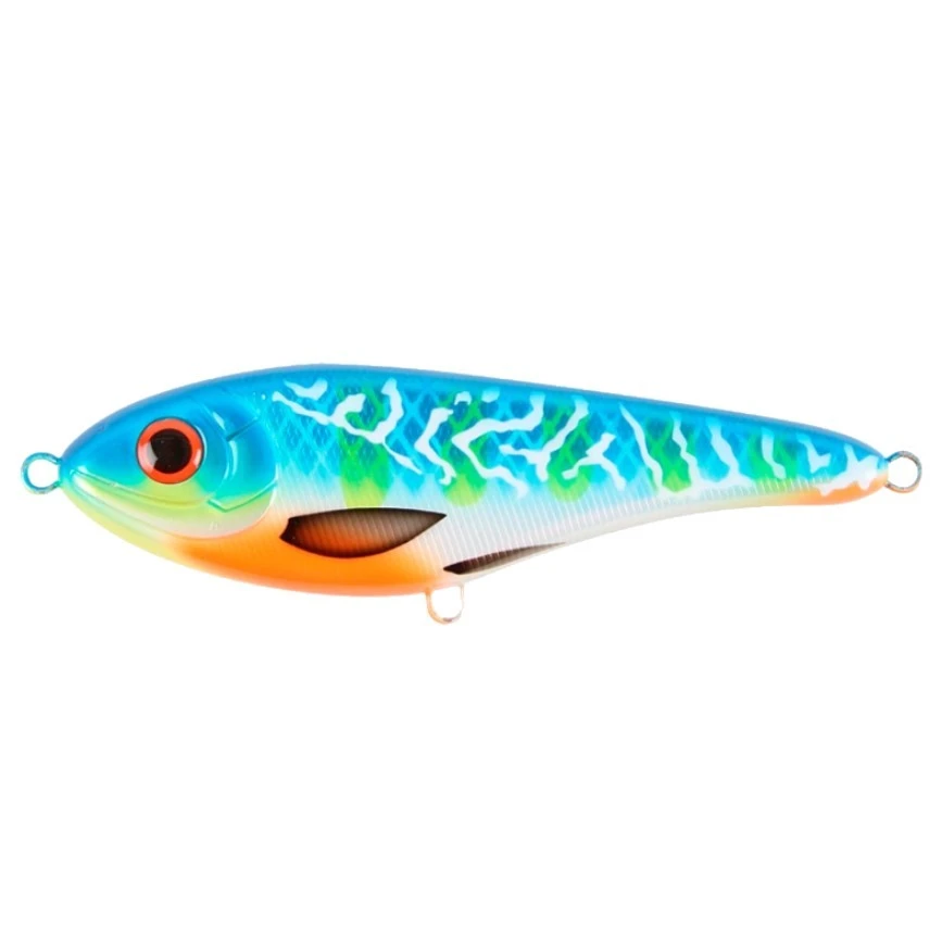 Воблер Strike Pro Buster Jerk II Shallow Runner CWC001 Blue Fire 37 гр   EG-049#CWC001 — характеристики,
	                                    особенности конструкции