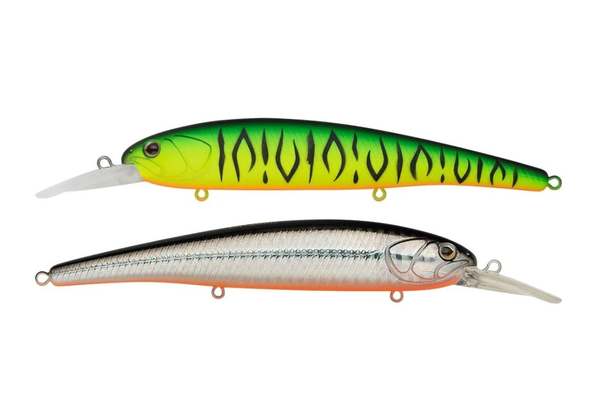 Воблер Strike Pro Hooligan Shallow 120SP GC01S/A70-713 Double Black Silver OB/Mat Tiger 20,1 гр   EG-220SP#GC01S/A70-713 — характеристики,  особенности конструкции