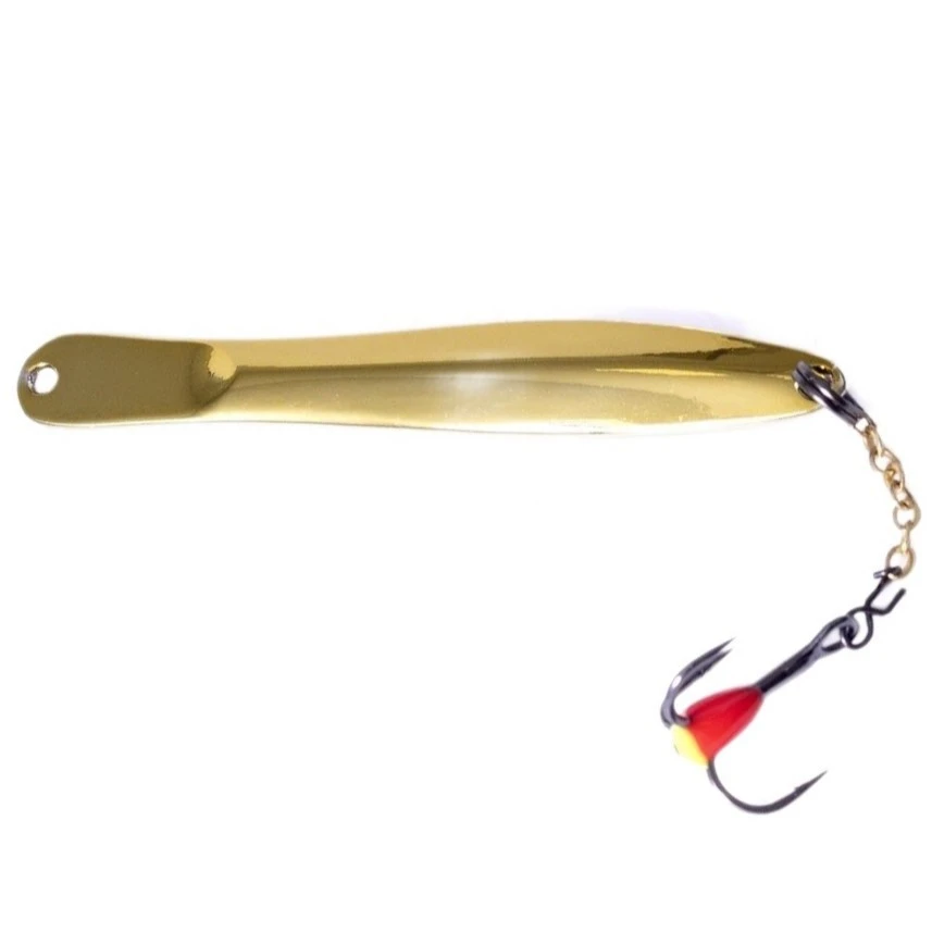 Зимняя Блесна Lucky John Walle 6 гр 60 мм GC С цепочкой и тройником  LJW60-GC — характеристики,  особенности конструкции