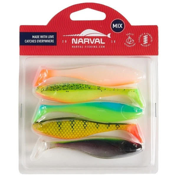 Силиконовая приманка Narval Commander Shad 10 100 мм 5 шт M05   NVCM10M05 — характеристики,  особенности конструкции