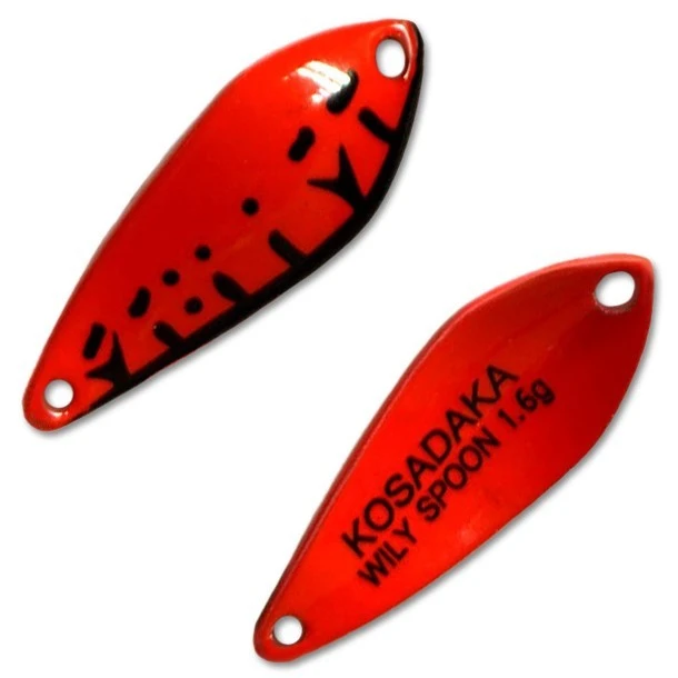 Колеблющаяся Блесна Kosadaka Trout Police Wily Spoon 1,6 гр 27 мм C73   TL-WS-C73 — характеристики,
	                                    особенности конструкции