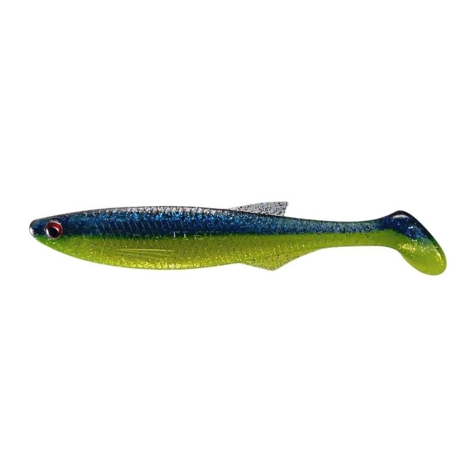 Силиконовая приманка Jig It Trump 9 230 мм 1 шт 003 Chartreuse blue   JIT230003S — характеристики,  особенности конструкции