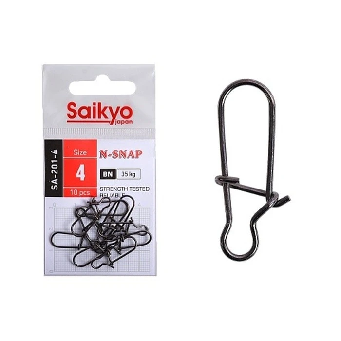 Застежка Saikyo SA-201 №4 10 шт BN   SA-201-4 — характеристики,  особенности конструкции