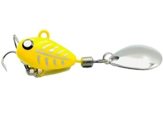 Тейл-спиннер UF Studio Hurricane 10 10 гр 50 мм Yellow Ghost   H10Yghost — характеристики,  особенности конструкции