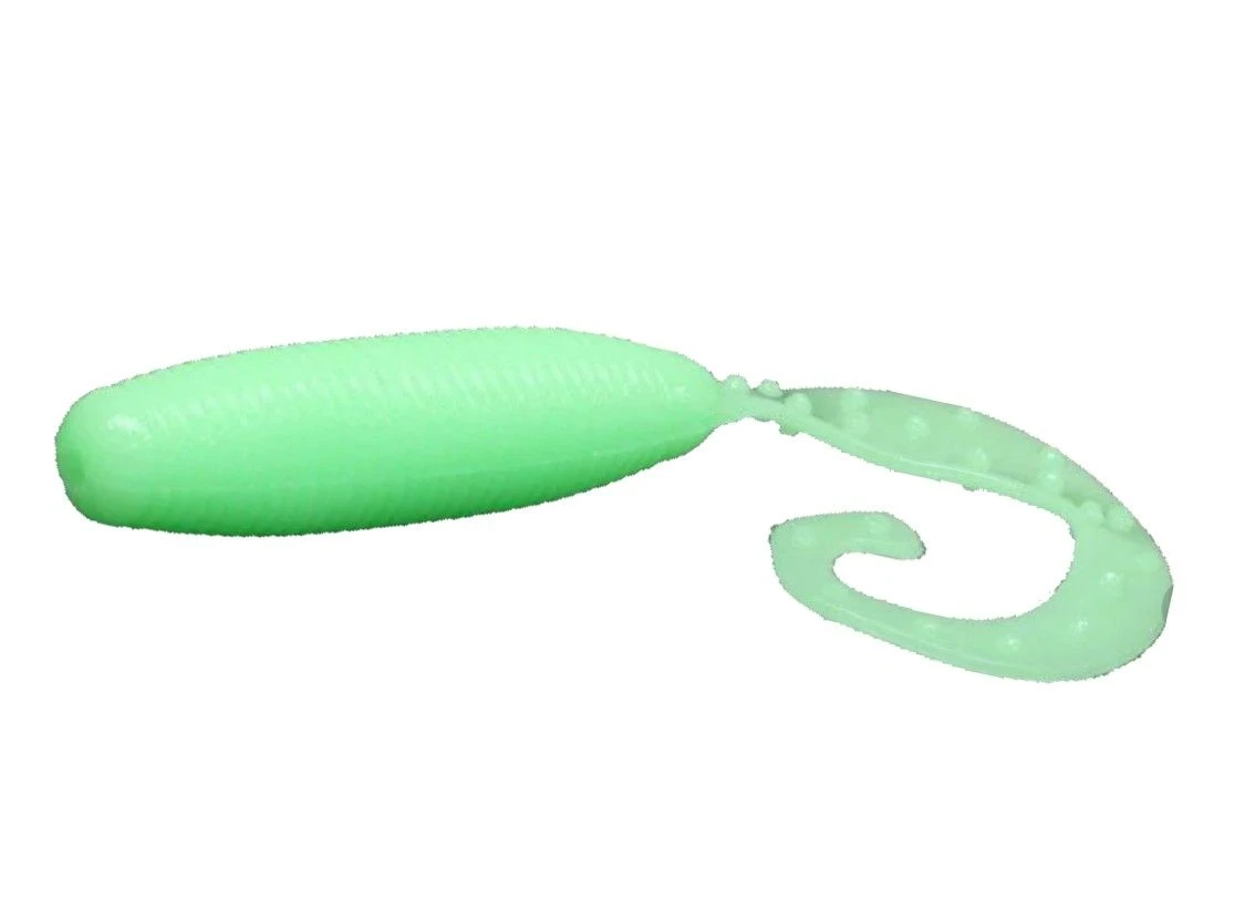 Силиконовая приманка Reins Fat G-Tail Grub 3 76 мм 12 шт 109-Glow Melon Sherbet   FGTG3-109 — характеристики,
	                                    особенности конструкции