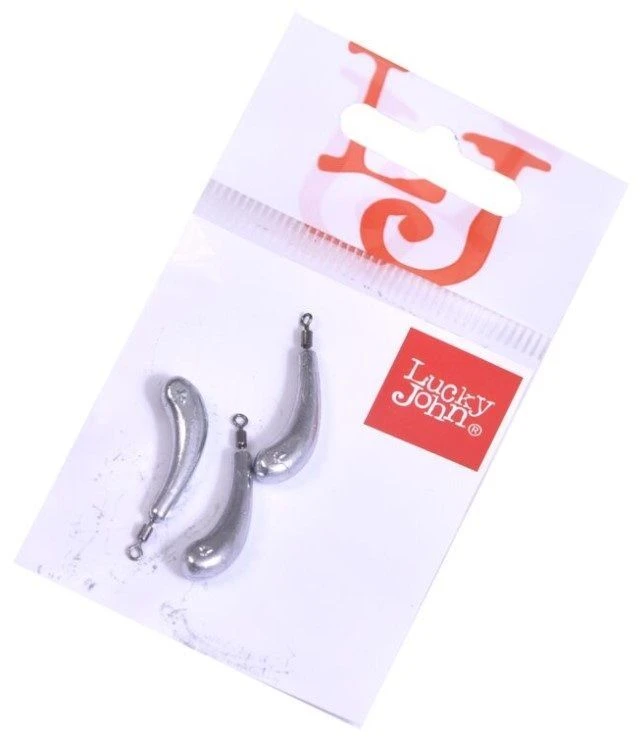 Груз Lucky John Drop Shot Banana 6 гр 3 шт    LJDB-006 — крупный план
	                                    1