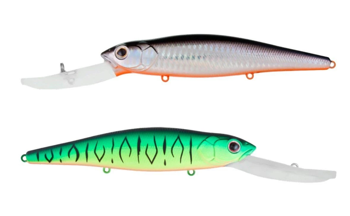 Воблер Strike Pro Deep Jer-O Minnow 130 GC01S/A70-713 Double Black Silver OB/Mat Tiger 31 гр   EG-054F#GC01S/A70-713 — характеристики,  особенности конструкции