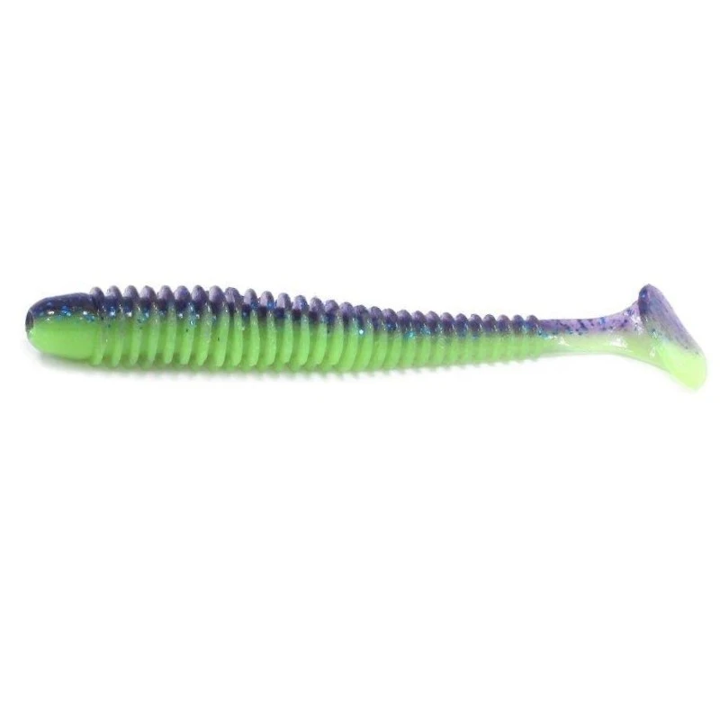 Силиконовая приманка Keitech Swing Impact 3.5 88 мм 8 шт PAL #06 Violet Lime Belly — характеристики,
	                                    особенности конструкции