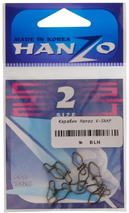 Застежка Hanzo V-Snap №1 10 шт BLN   VS 9294-1 — крупный план
	                                    1