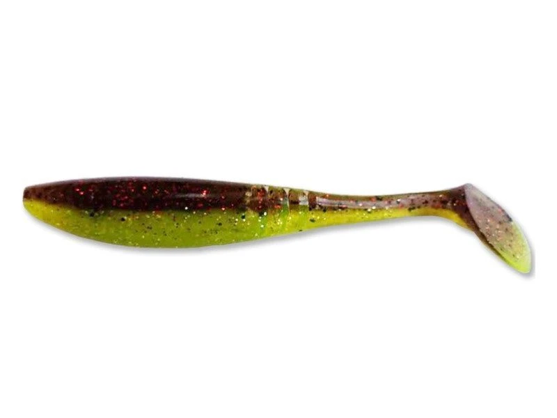 Силиконовая приманка Jig It Flutter 4.4 110 мм 5 шт 011 Chartreuse pumpkin   JIF110011S — характеристики,
	                                    особенности конструкции