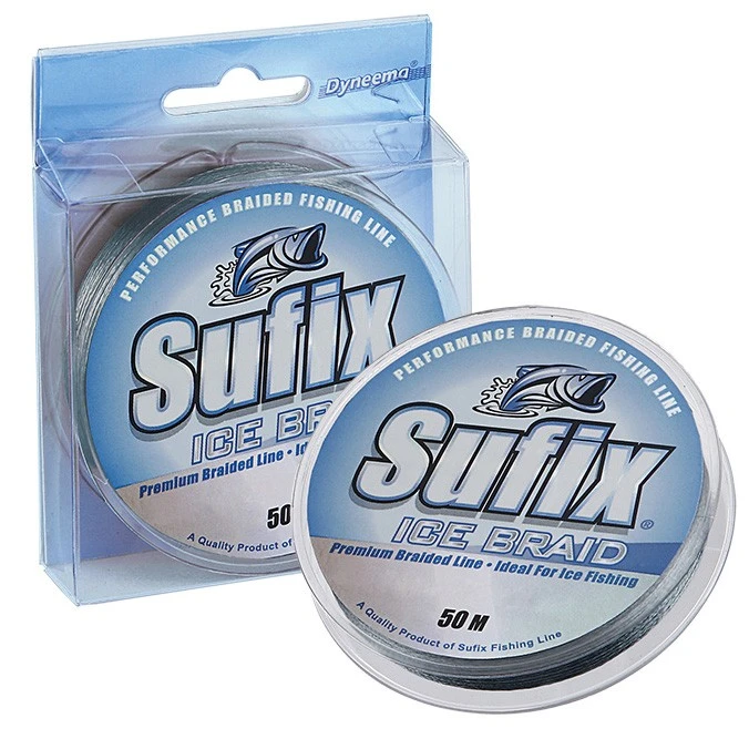 Леска монофильная Sufix Ice Braid 50 м 0,16 мм Серая   DS1HE0151B7A5I — характеристики,  особенности конструкции