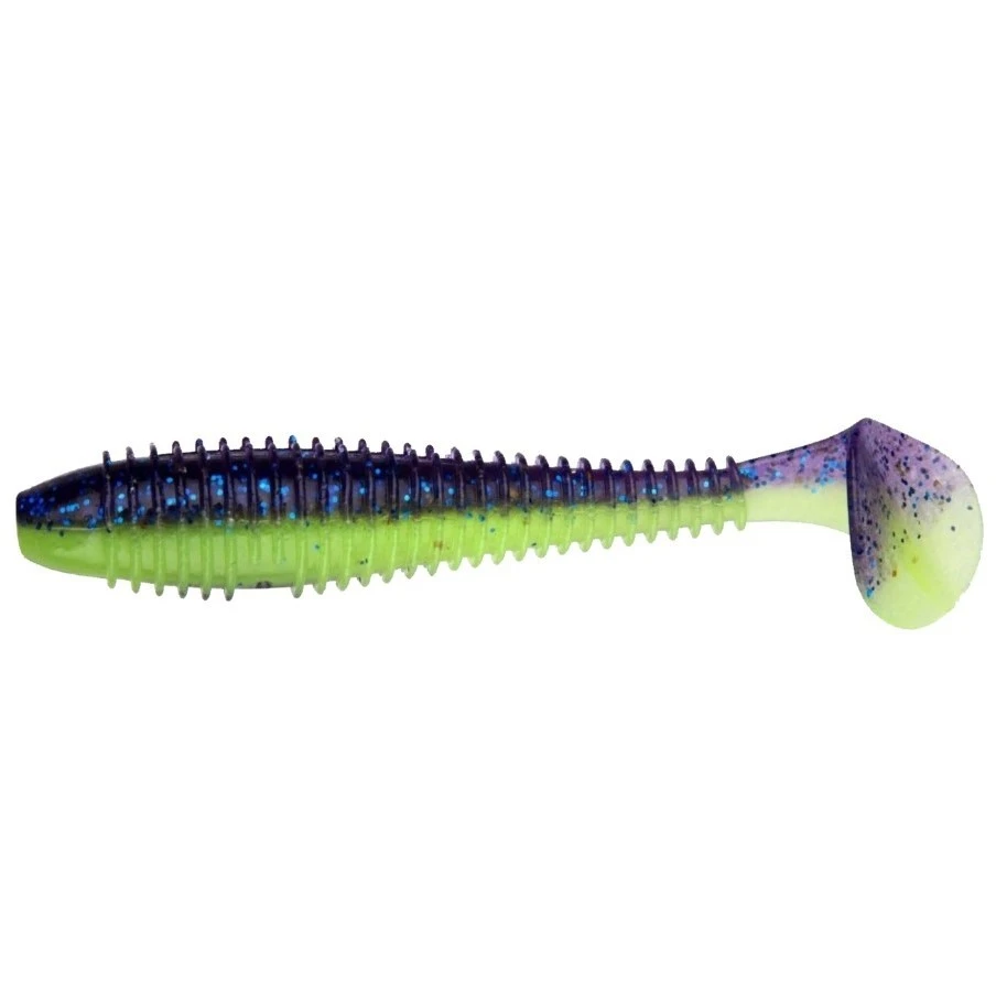 Силиконовая приманка Keitech Swing Impact Fat 4.8 122 мм 5 шт PAL #06 Violet Lime Belly — характеристики,
	                                    особенности конструкции