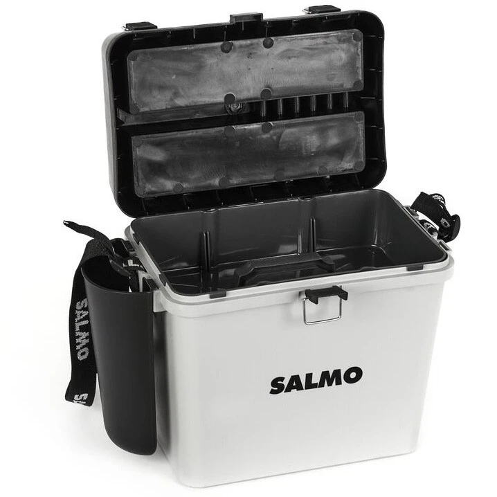 Ящик Salmo 2-х Ярус.(Из 5-ти Частей) пласт.  39,5х24,5х38 см Сер.   2075 — крупный план
	                                    5